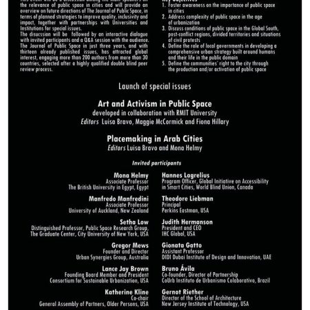 Placemaking in Arab Cities – World Urban Forum